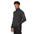 Seal Grey - Close up - Regatta Mens Newhill Marl Full Zip Fleece Jacket