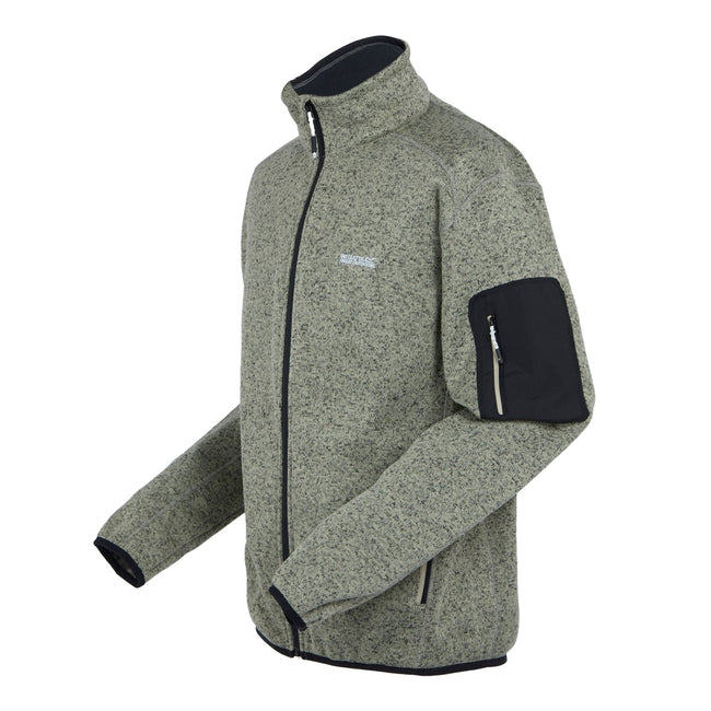 Abbeystone - Side - Regatta Mens Newhill Marl Full Zip Fleece Jacket