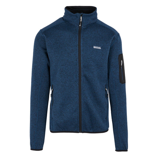 Moonlight Denim - Front - Regatta Mens Newhill Marl Full Zip Fleece Jacket