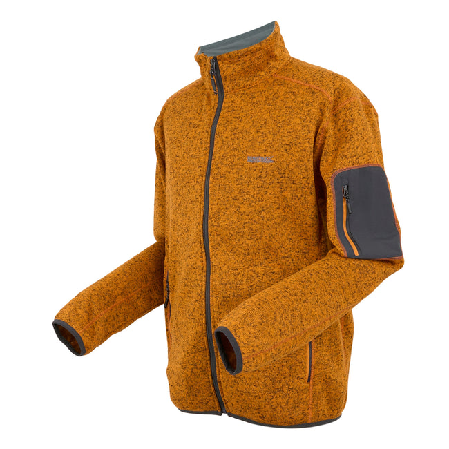Fox - Side - Regatta Mens Newhill Marl Full Zip Fleece Jacket