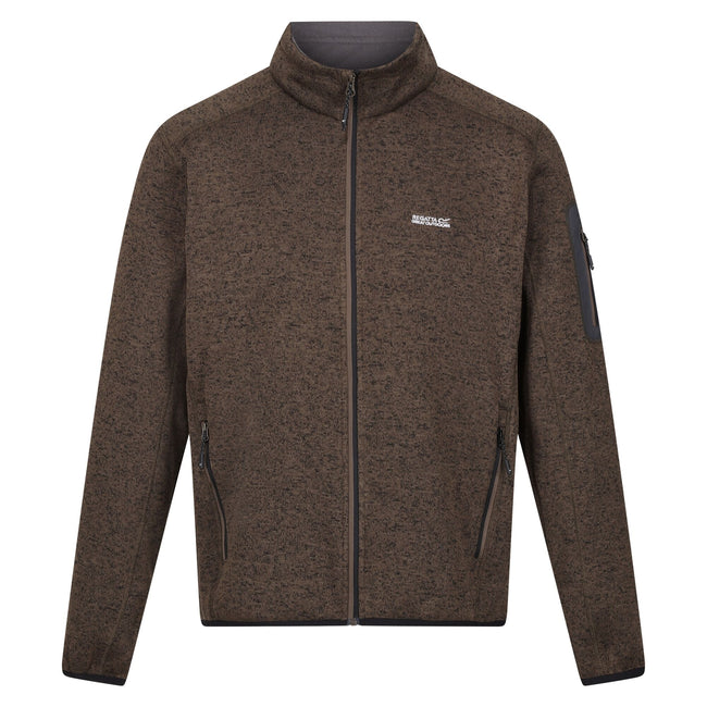 Crocodile - Front - Regatta Mens Newhill Marl Full Zip Fleece Jacket
