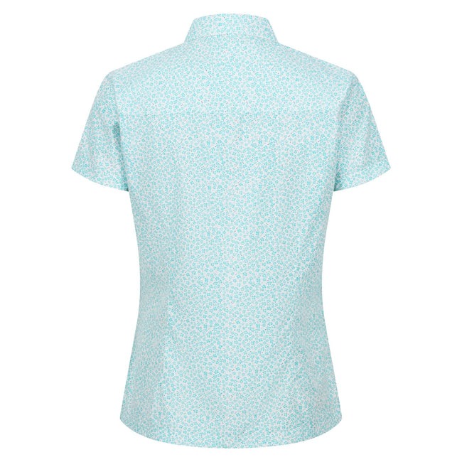 Bristol Blue - Back - Regatta Womens-Ladies Mindano VII Ditsy Print Short-Sleeved Blouse