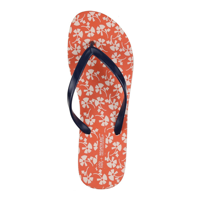 Satsuma-White - Side - Regatta Womens-Ladies Orla Kiely Parsley Flip Flops