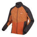 Orange Pepper-Burnt Copper - Side - Regatta Mens Coladane V Marl Full Zip Fleece Jacket
