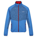 Strong Blue-Danger Red - Front - Regatta Mens Coladane V Marl Full Zip Fleece Jacket