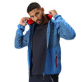 Strong Blue-Danger Red - Lifestyle - Regatta Mens Coladane V Marl Full Zip Fleece Jacket