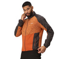 Orange Pepper-Burnt Copper - Close up - Regatta Mens Coladane V Marl Full Zip Fleece Jacket