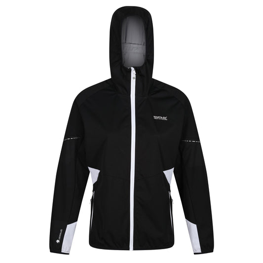 Black - Front - Regatta Womens-Ladies Tarvos V Lightweight Soft Shell Jacket