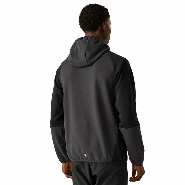 Ash-Black - Back - Regatta Mens Molaris Full Zip Fleece Jacket