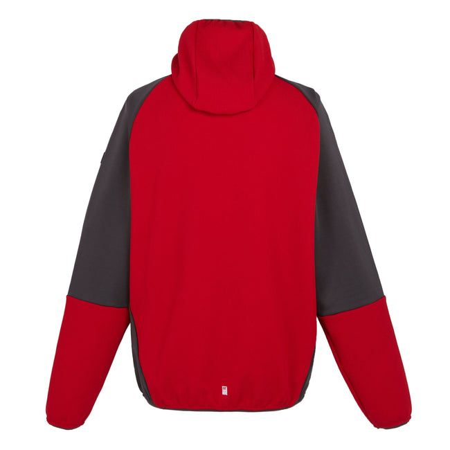 Danger Red-Ash - Back - Regatta Mens Molaris Full Zip Fleece Jacket