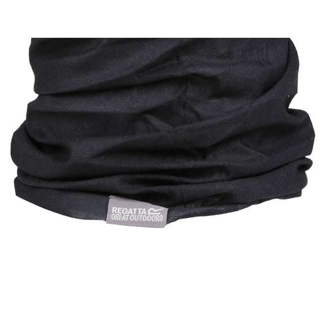 Black - Back - Regatta Childrens-Kids Multitube Stretch Neck Warmer