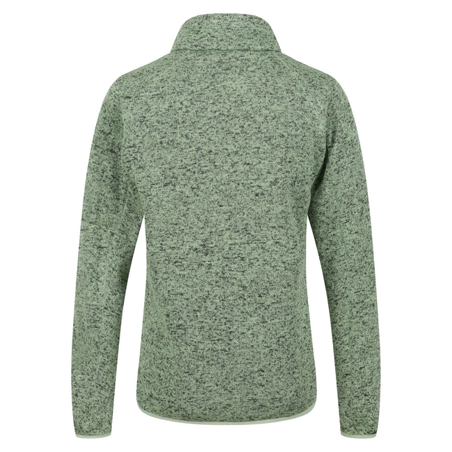 Quiet Green-Seal Grey - Back - Regatta Womens-Ladies Newhill Marl Full Zip Fleece Jacket