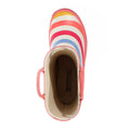 Multicoloured - Pack Shot - Regatta Childrens-Kids Minnow Striped Wellington Boots