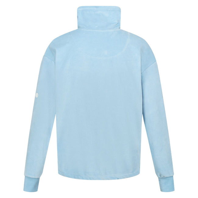 Powder Blue - Back - Regatta Womens-Ladies Velour Full Zip Fleece Jacket