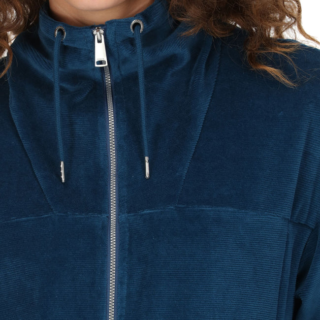 Blue Opal - Pack Shot - Regatta Womens-Ladies Velour Full Zip Fleece Jacket
