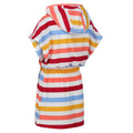 Multicoloured - Lifestyle - Regatta Childrens-Kids Bernessa Striped Towelling Poncho