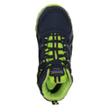 Navy-Lime Punch - Pack Shot - Regatta Childrens-Kids Vendeavour Walking Boots
