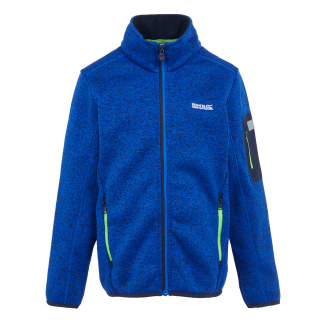 Olympian Blue-Navy - Front - Regatta Childrens-Kids Newhill Fleece Jacket