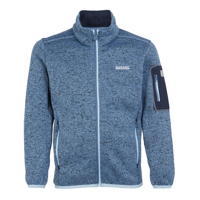 Coronet Blue-Navy - Back - Regatta Childrens-Kids Newhill Fleece Jacket