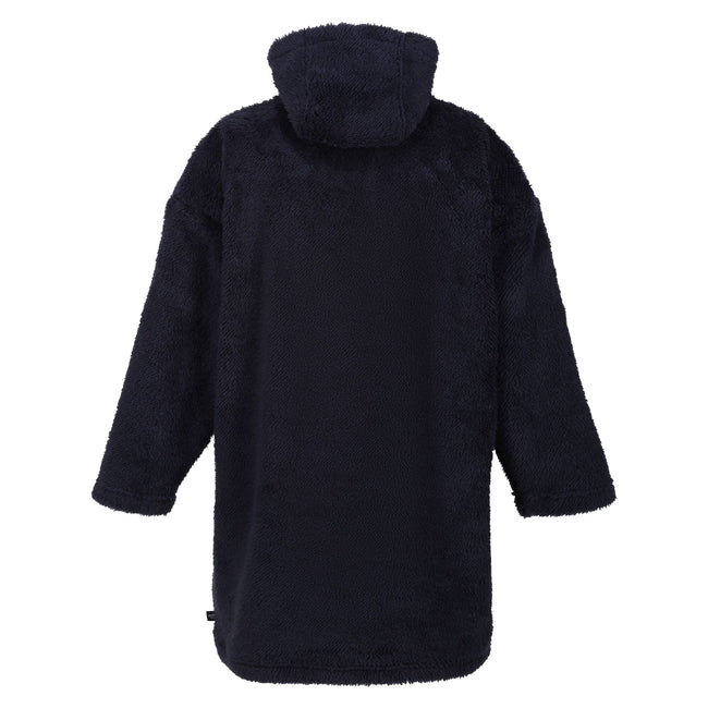Navy - Back - Regatta Childrens-Kids Cosy Plain Hooded Poncho