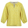 Yellow - Front - Regatta Womens-Ladies Orla Kiely Parsley Tie Neck Blouse