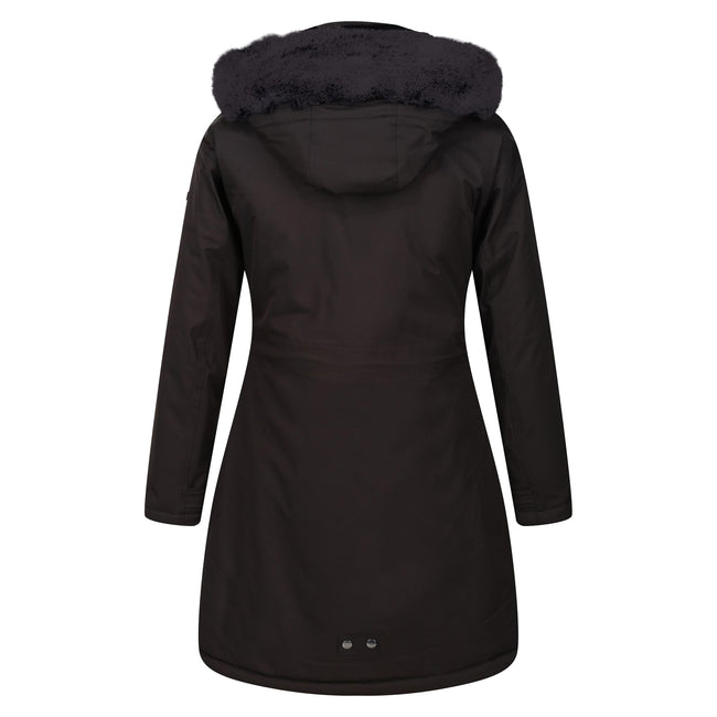 Black - Back - Regatta Womens-Ladies Samaria Waterproof Jacket