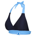 Navy-Elysium Blue - Side - Regatta Womens-Ladies Flavia Contrast Bikini Top