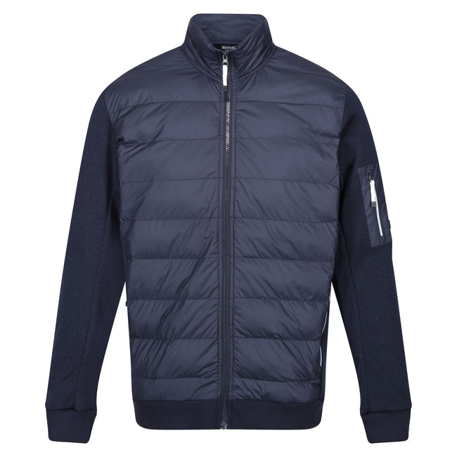 Navy - Front - Regatta Mens Colliston Baffled Fleece Jacket