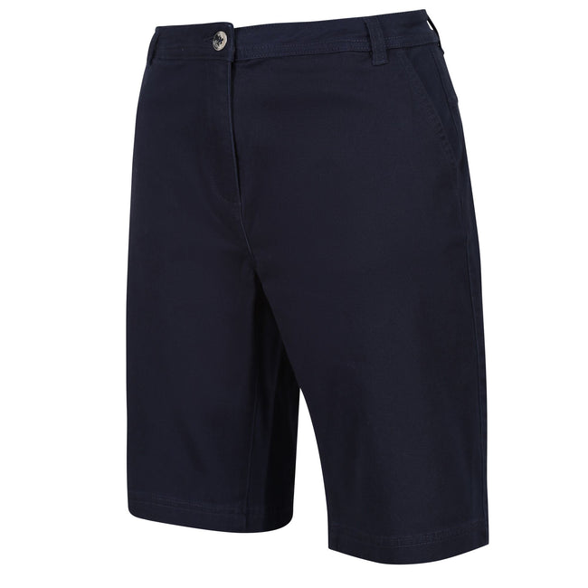 Navy - Side - Regatta Womens-Ladies Bayla Casual Shorts