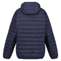 Navy-Sea Haze - Back - Regatta Womens-Ladies Marizion Hooded Padded Jacket