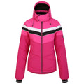 Pure Pink-Boudoir Red - Front - Dare 2B Womens-Ladies Powder Ski Jacket