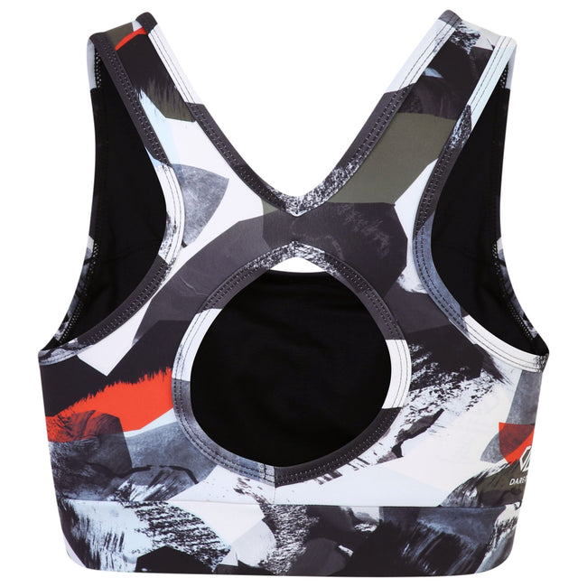Lichen Green - Back - Dare 2B Womens-Ladies Swift Abstract Sports Bra