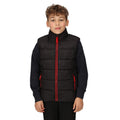 Black-Classic Red - Side - Regatta Professional Childrens-Kids Thermal Body Warmer