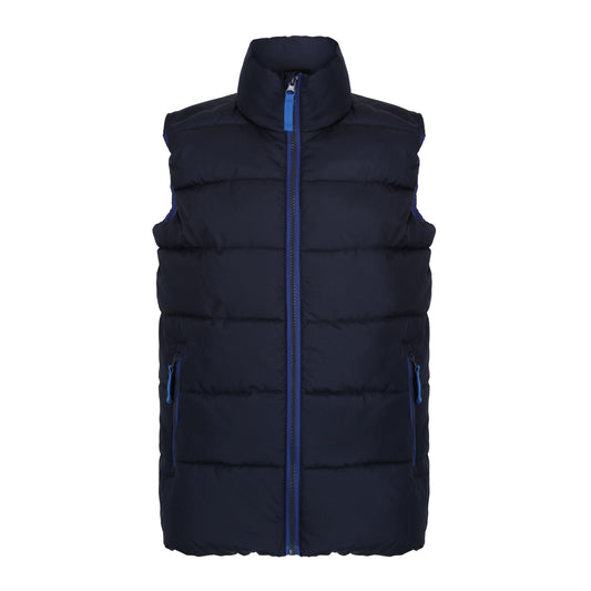 Navy-New Royal - Front - Regatta Professional Childrens-Kids Thermal Body Warmer