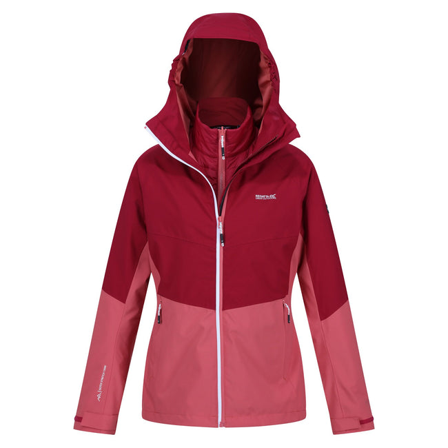 Mineral Red-Rumba Red - Lifestyle - Regatta Womens-Ladies Wentwood VIII 2 in 1 Jacket