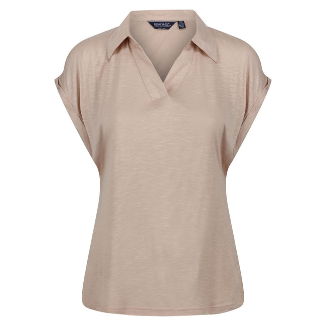 Sesame - Front - Regatta Womens-Ladies Lupine Collared T-Shirt