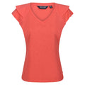 Peach Bloom - Front - Regatta Womens-Ladies Ferra Frill T-Shirt