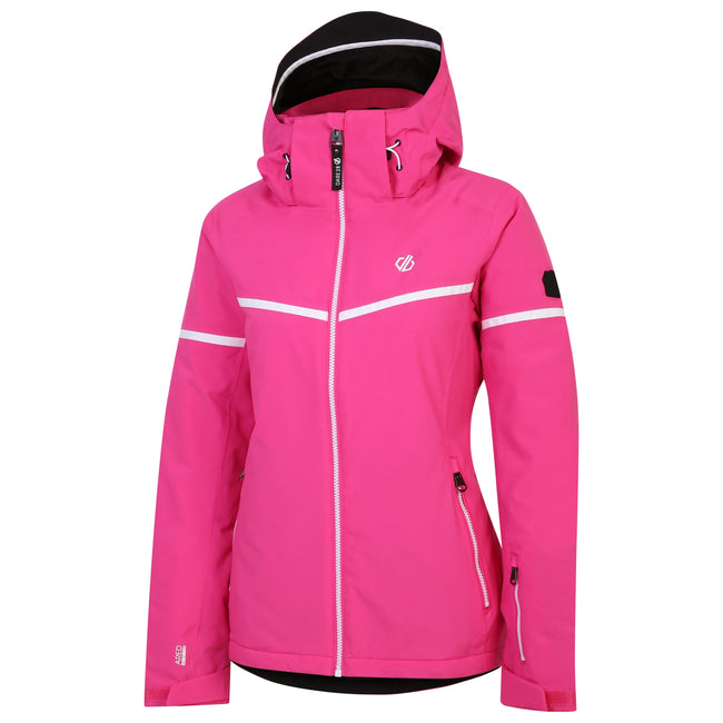 Pure Pink - Side - Dare 2B Womens-Ladies Carving Ski Jacket