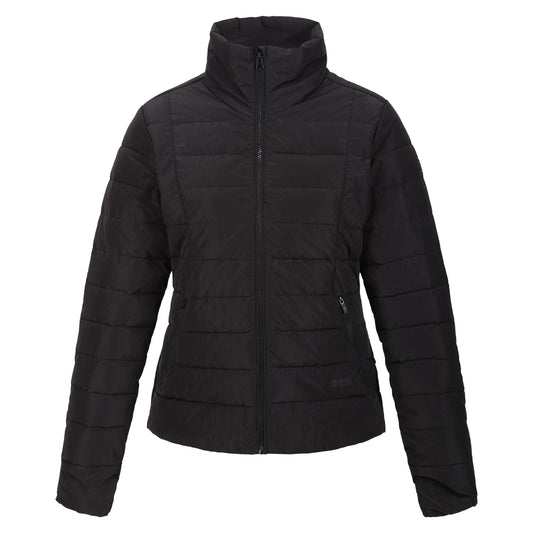 Black - Front - Regatta Womens-Ladies Keava III Baffled Padded Jacket