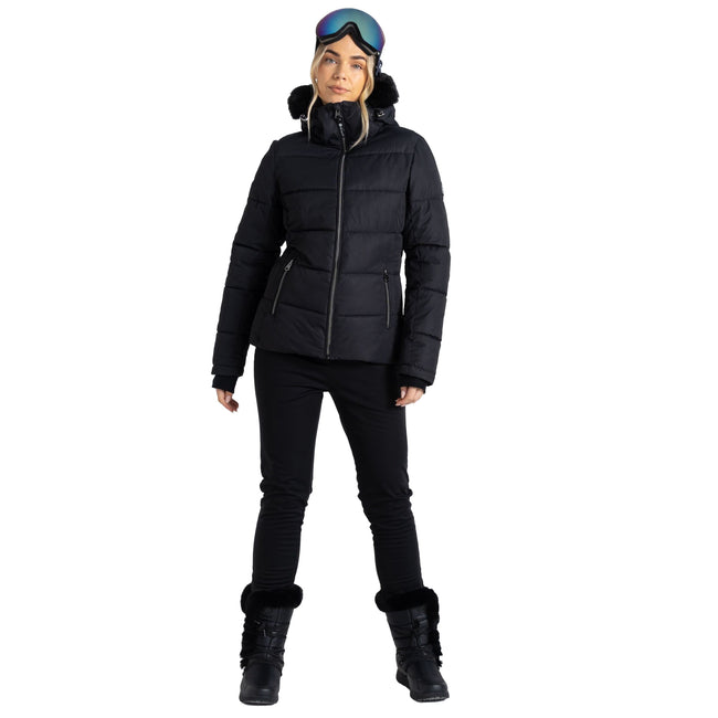 Black - Close up - Dare 2B Womens-Ladies Glamourize IV Ski Jacket