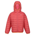 Mineral Red-Burgundy - Front - Regatta Childrens-Kids Marizion Hooded Padded Jacket