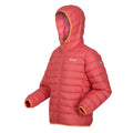 Mineral Red-Burgundy - Side - Regatta Childrens-Kids Marizion Hooded Padded Jacket