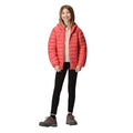 Mineral Red-Burgundy - Close up - Regatta Childrens-Kids Marizion Hooded Padded Jacket