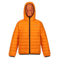 Orange Pepper-Burnt Copper - Front - Regatta Childrens-Kids Marizion Hooded Padded Jacket