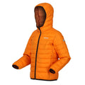 Orange Pepper-Burnt Copper - Side - Regatta Childrens-Kids Marizion Hooded Padded Jacket
