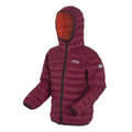 Tangerine Tango-Dark Pimento - Side - Regatta Childrens-Kids Marizion Hooded Padded Jacket