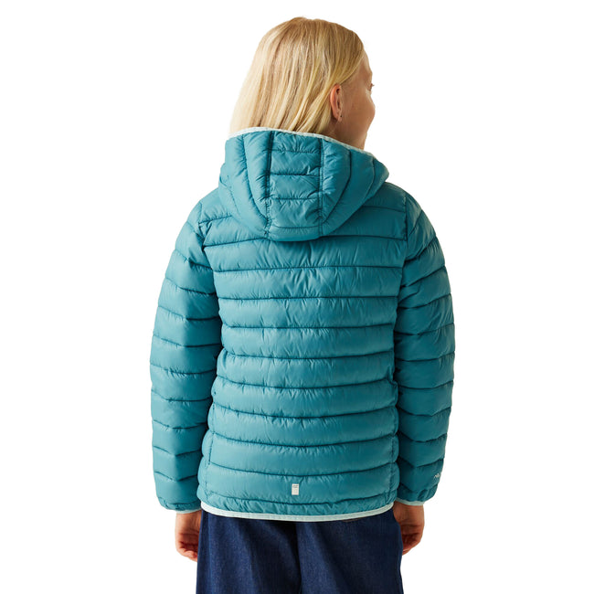 Storm Blue-Nordic Blue - Lifestyle - Regatta Childrens-Kids Marizion Hooded Padded Jacket
