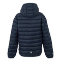 Navy-Gold - Back - Regatta Childrens-Kids Marizion Hooded Padded Jacket