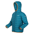 Gulfstream-Sea Haze - Side - Regatta Childrens-Kids Marizion Hooded Padded Jacket