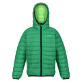 Field Green-Jasmine Green - Front - Regatta Childrens-Kids Marizion Hooded Padded Jacket